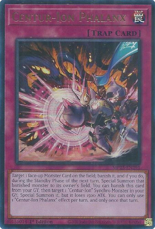 YuGiOh Cards 2025 Mega-Pack Centur-Ion Phalanx MP25-EN295 Ultra Rare