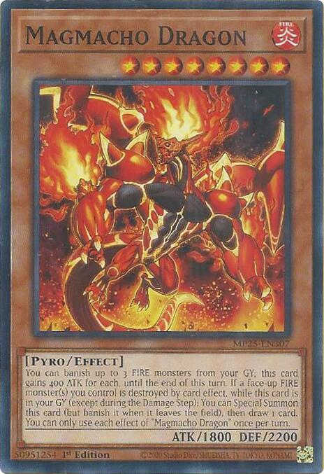 YuGiOh 2025 Mega-Pack Magmacho Dragon MP25-EN307 Common Near Mint 1st Edition