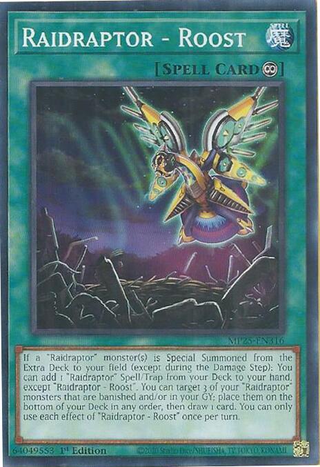 YuGiOh Cards 2025 Mega-Pack Raidraptor - Roost MP25-EN316 Common