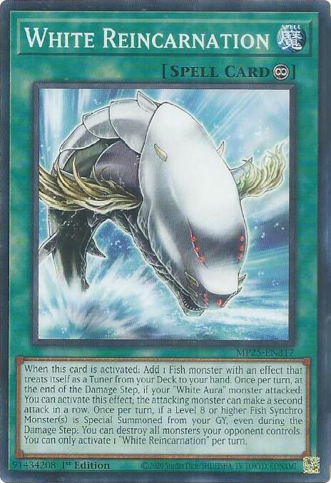 YuGiOh 2025 Mega-Pack White Reincarnation MP25-EN317 Common Near Mint 1st Edition