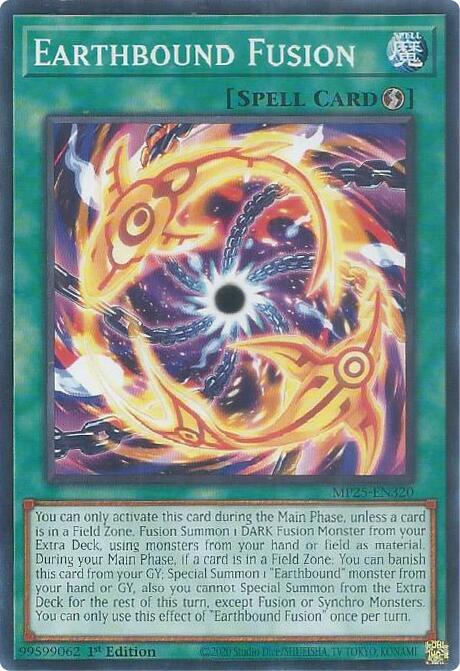 YuGiOh 2025 Mega-Pack Earthbound Fusion MP25-EN320 Common Near Mint 1st Edition