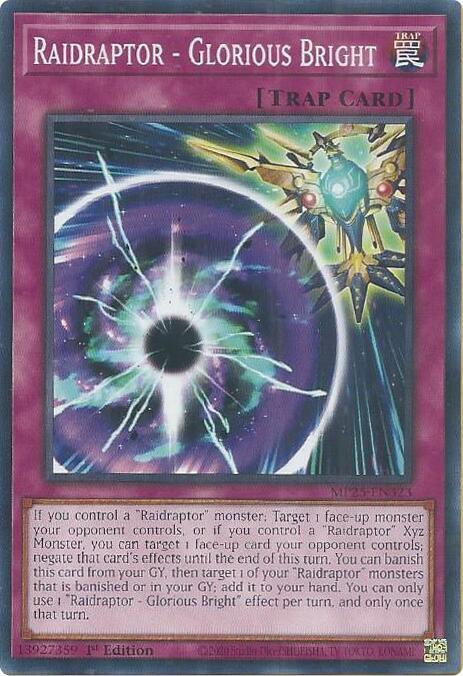 YuGiOh 2025 Mega-Pack Raidraptor - Glorious Bright MP25-EN323 Common Near Mint 1st Edition