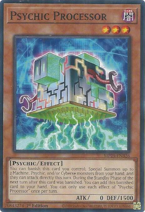 YuGiOh Cards 2025 Mega-Pack Psychic Processor MP25-EN326 Common