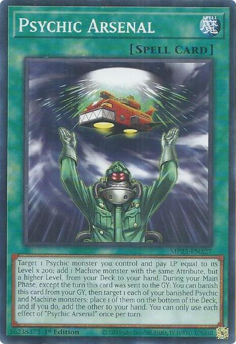 YuGiOh Cards 2025 Mega-Pack Psychic Arsenal MP25-EN327 Common