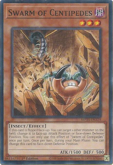 YuGiOh Cards 2025 Mega-Pack Swarm of Centipedes MP25-EN329 Common