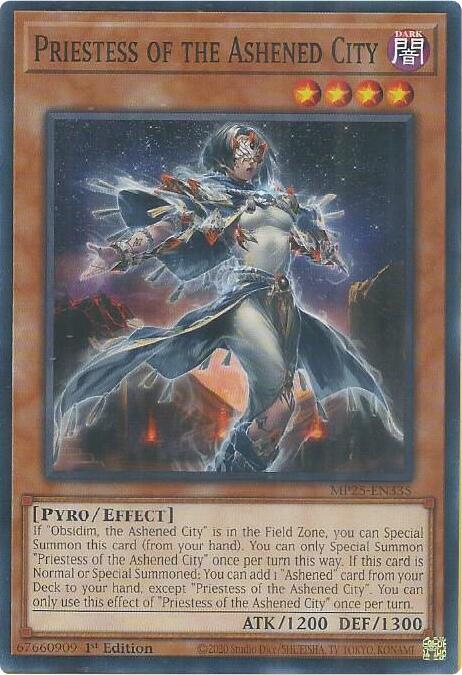 YuGiOh Cards 2025 Mega-Pack Priestess of the Ashened City MP25-EN335 Common