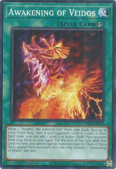 YuGiOh Cards 2025 Mega-Pack Awakening of Veidos MP25-EN336 Common