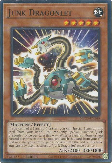 YuGiOh Cards 2025 Mega-Pack Junk Dragonlet MP25-EN340 Common