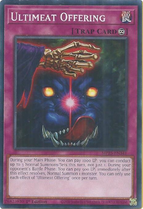 YuGiOh 2025 Mega-Pack Ultimeat Offering MP25-EN341 Common Near Mint 1st Edition