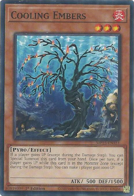 YuGiOh 2025 Mega-Pack Cooling Embers MP25-EN351 Common Near Mint 1st Edition