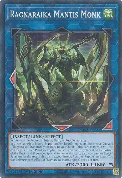 YuGiOh Cards 2025 Mega-Pack Ragnaraika Mantis Monk MP25-EN355 Common
