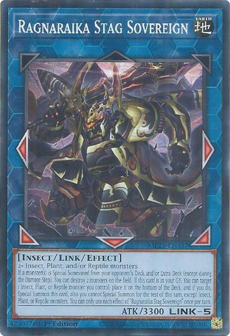 YuGiOh Cards 2025 Mega-Pack Ragnaraika Stag Sovereign MP25-EN357 Common