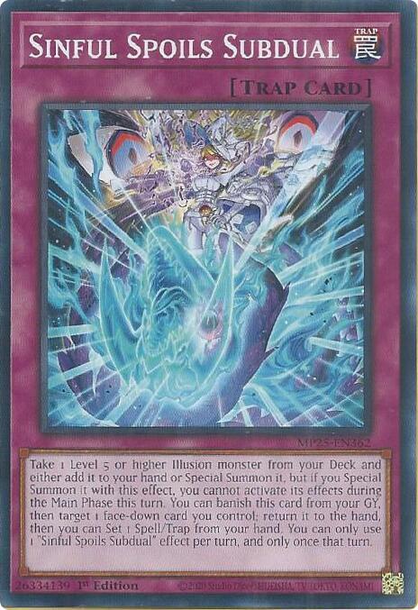 YuGiOh Cards 2025 Mega-Pack Sinful Spoils Subdual MP25-EN362 Common