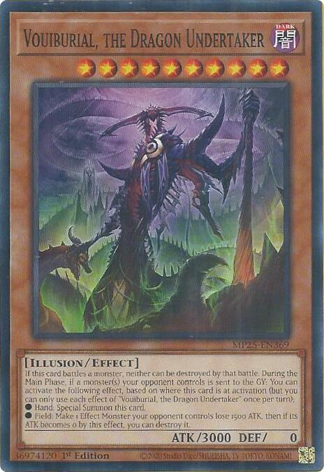 YuGiOh 2025 Mega-Pack Vouiburial, the Dragon Undertaker MP25-EN369 Common Near Mint 1st Edition