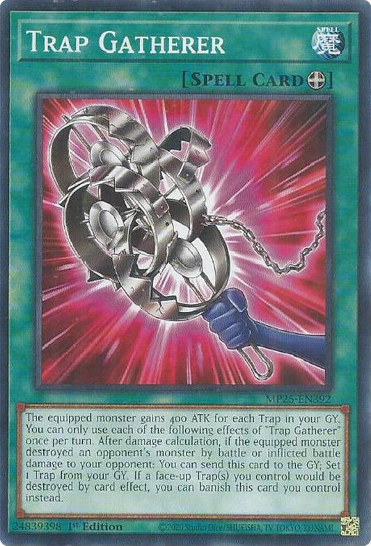 YuGiOh Cards 2025 Mega-Pack Trap Gatherer MP25-EN392 Common