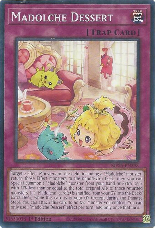 YuGiOh Cards 2025 Mega-Pack Madolche Dessert MP25-EN398 Common