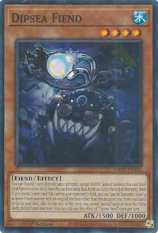 YuGiOh Cards 2025 Mega-Pack Dipsea Fiend MP25-EN402 Common