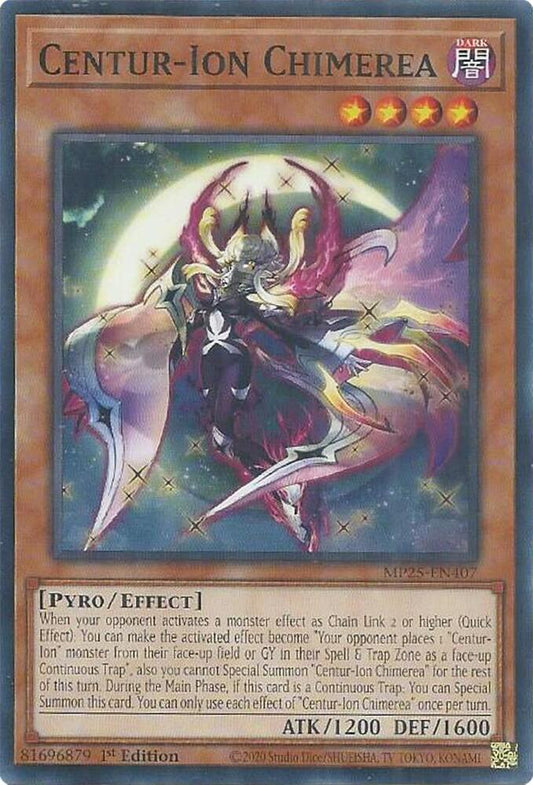 YuGiOh 2025 Mega-Pack Centur-Ion Chimerea MP25-EN407 Common Near Mint 1st Edition