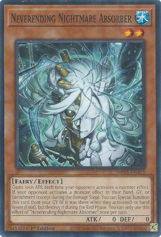 YuGiOh Cards 2025 Mega-Pack Neverending Nightmare Absorber MP25-EN412 Common