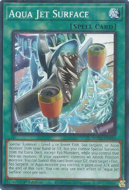 YuGiOh Cards 2025 Mega-Pack Aqua Jet Surface MP25-EN416 Common