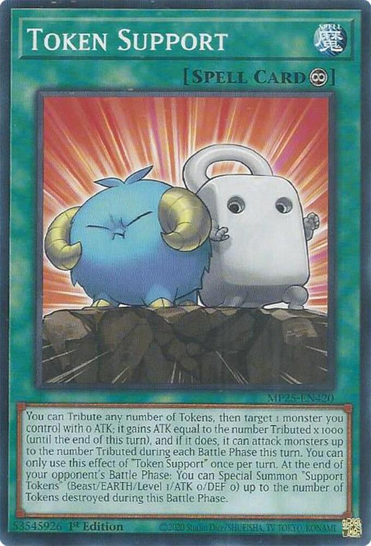 YuGiOh Cards 2025 Mega-Pack Token Support MP25-EN420 Common