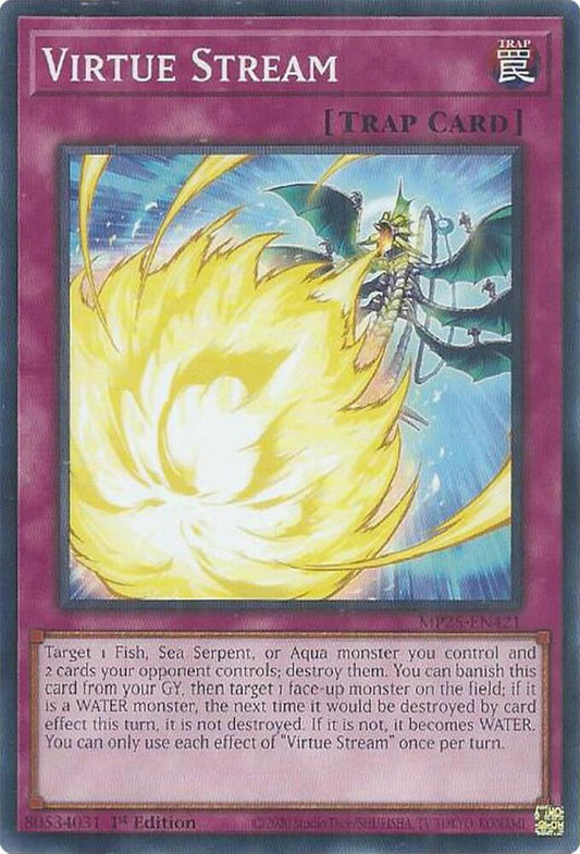 YuGiOh Cards 2025 Mega-Pack Virtue Stream MP25-EN421 Common
