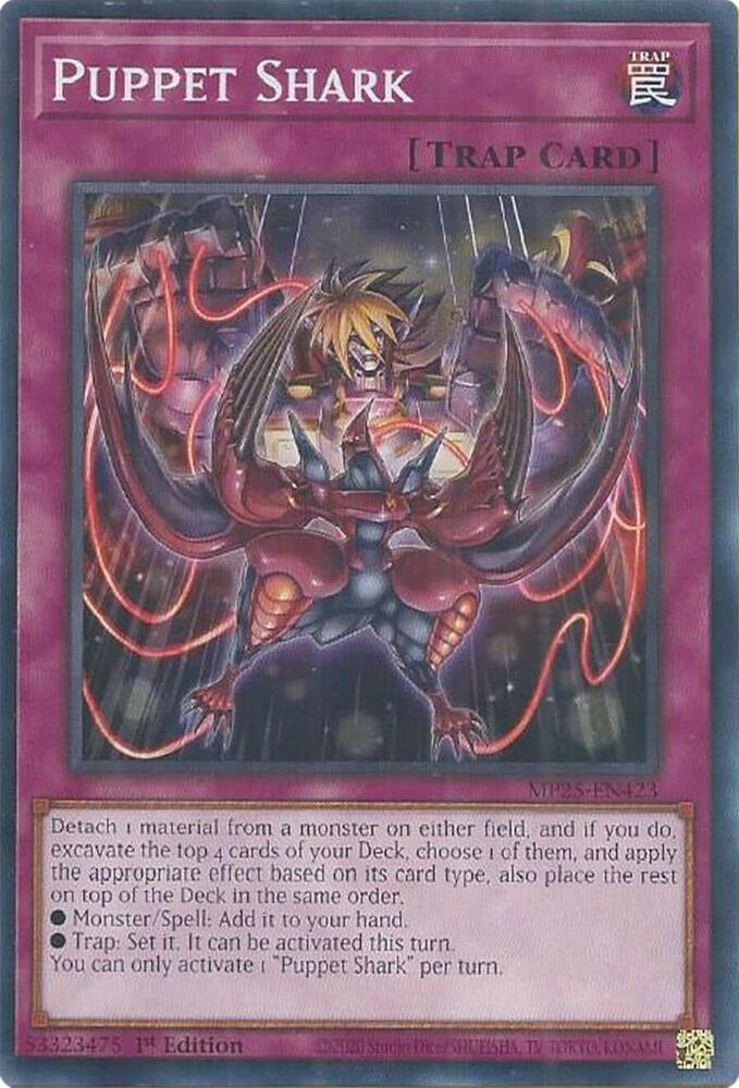 YuGiOh 2025 Mega-Pack Puppet Shark MP25-EN423 Common Near Mint 1st Edition