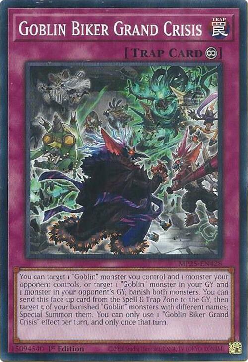 YuGiOh Cards 2025 Mega-Pack Goblin Biker Grand Crisis MP25-EN428 Common