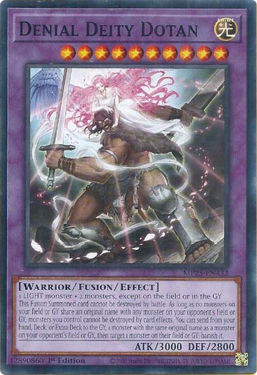 YuGiOh Cards 2025 Mega-Pack Denial Deity Dotan MP25-EN432 Common