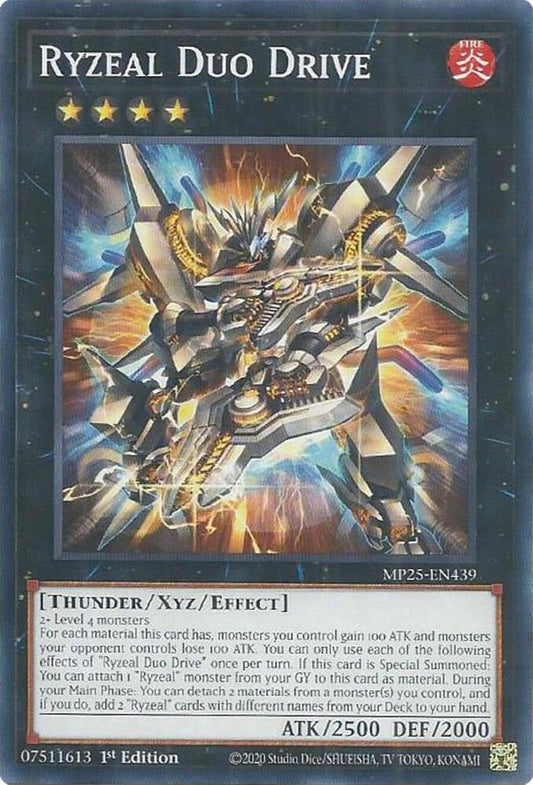 YuGiOh Cards 2025 Mega-Pack Ryzeal Duo Drive MP25-EN439 Common