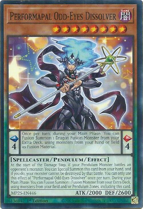 YuGiOh Cards 2025 Mega-Pack Performapal Odd-Eyes Dissolver