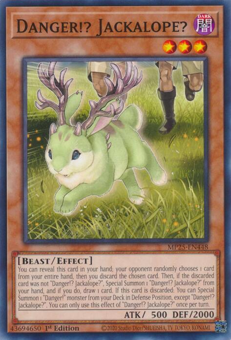 YuGiOh Cards 2025 Mega-Pack Danger!? Jackalope? MP25-EN448 Common