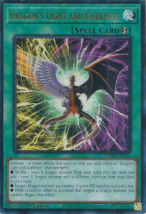YuGiOh Cards 2025 Mega-Pack Dragon's Light and Darkness MP25-EN226 Ultra Rare