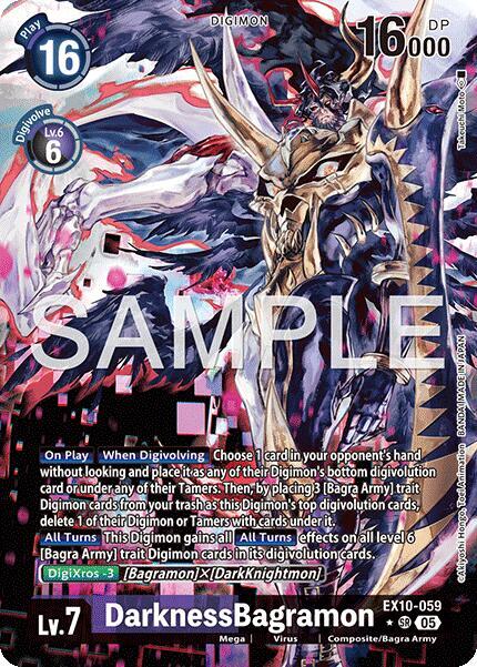 Digimon TCG Sinister Order DarknessBagramon (Alternate Art) EX10-059 SR Super Rare