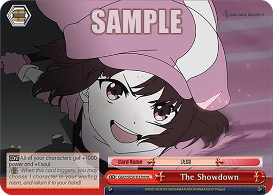 Weiss Schwarz SAO Alternative–Gun Gale Online–2 Premium Booster The Showdown (HRR) GGO/SE50-E37H Holo Double Rare