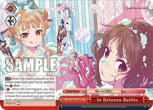 Weiss Schwarz SAO Alternative–Gun Gale Online–2 Premium Booster In Between Battles (HRR) GGO/SE50-E38H Holo Double Rare