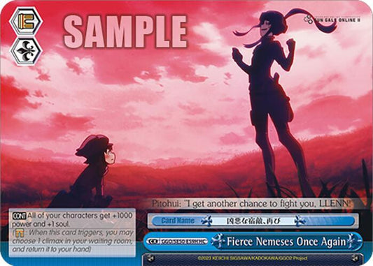 Weiss Schwarz SAO Alternative–Gun Gale Online–2 Premium Booster Fierce Nemeses Once Again (HC) GGO/SE50-E59H HC Holo Common Near Mint