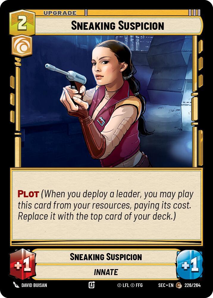Star Wars Unlimited Secrets of Power Sneaking Suspicion 226/264 Common Near Mint