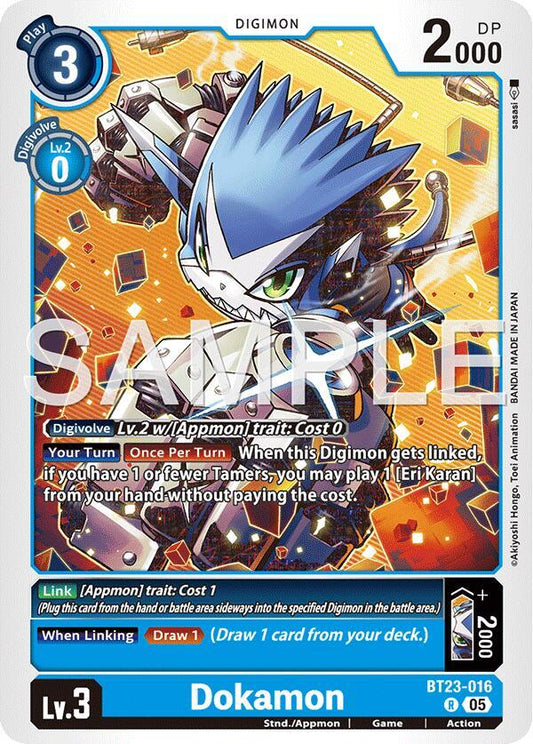 Digimon TCG Hackers' Slumber Dokamon BT23-016 R Rare