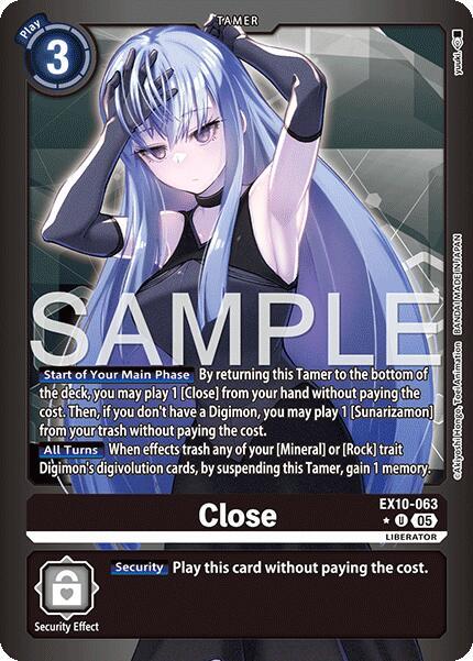 Digimon TCG Sinister Order Close (Limited Foil) EX10-063 U Uncommon
