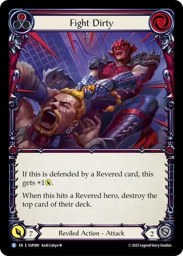 Flesh and Blood TCG Super Slam Fight Dirty SUP089 Rare