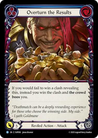 Flesh and Blood TCG Super Slam Overturn the Results SUP093 Rare