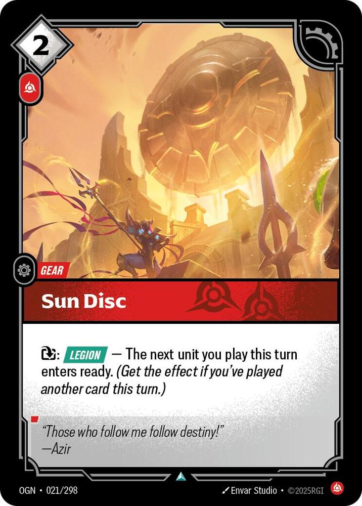 Riftbound: League of Legends Trading Card Game Origins Sun Disc #021 Uncommon Near Mint