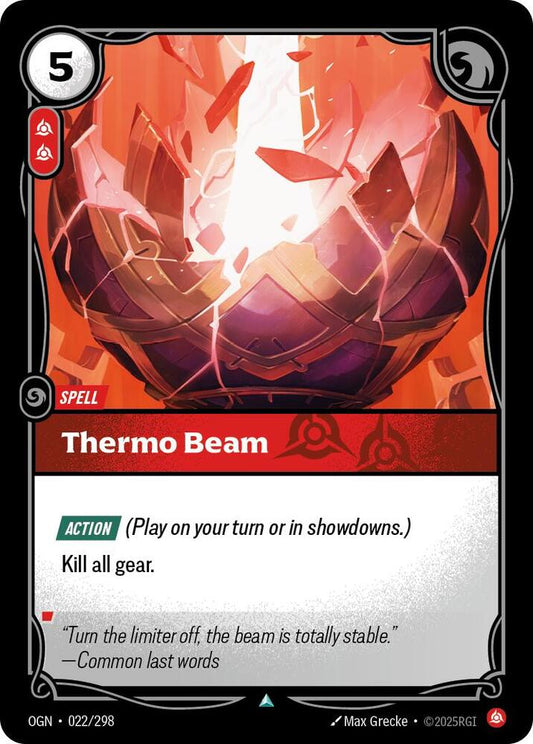 Riftbound: League of Legends Trading Card Game Origins Thermo Beam 022/298 Uncommon
