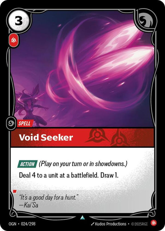 Riftbound: League of Legends Trading Card Game Origins Void Seeker 024/298 Uncommon