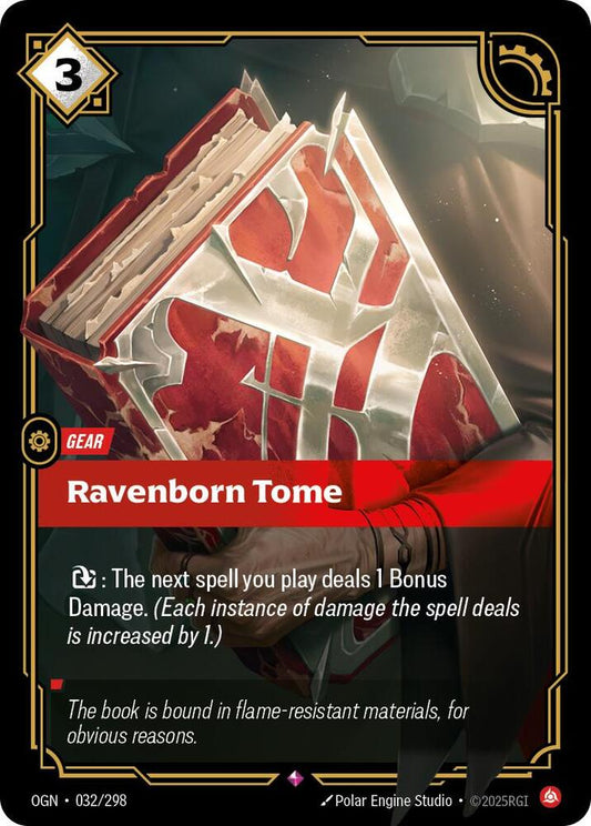Riftbound: League of Legends Trading Card Game Origins Ravenborn Tome #032 Rare Near Mint Foil
