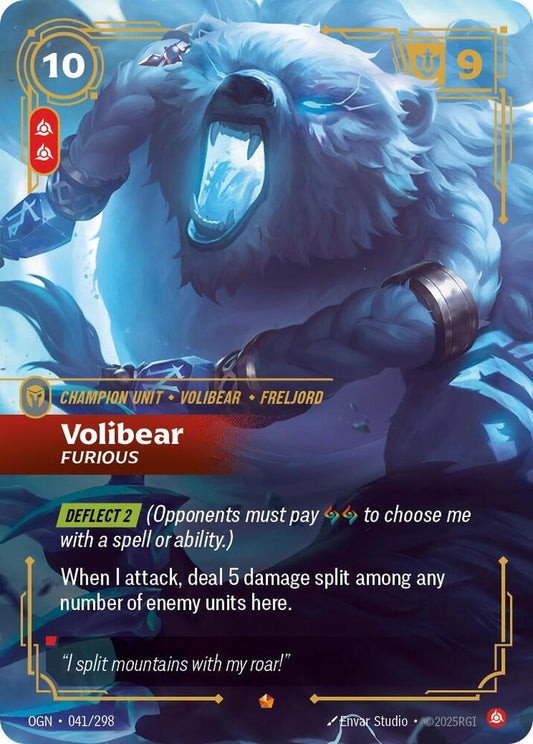 Riftbound: League of Legends Trading Card Game Origins Volibear - Furious 041/298 Epic