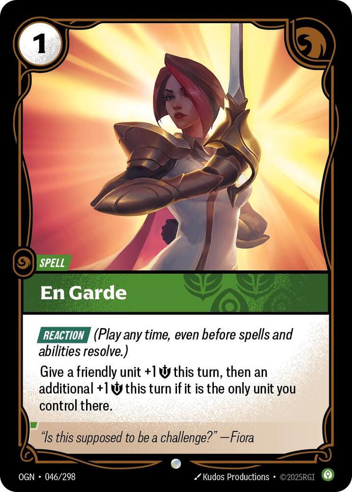 Riftbound: League of Legends Trading Card Game Origins En Garde 046/298 Common
