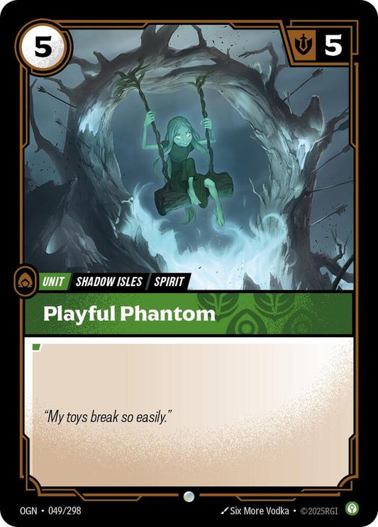 Riftbound League of Legends Trading Card Game Origins Playful Phantom 049/298 Common Near Mint