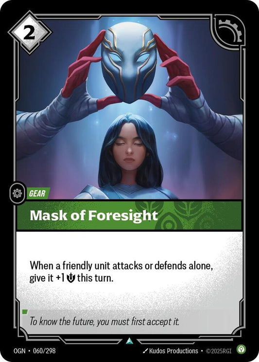 Riftbound: League of Legends Trading Card Game Origins Mask of Foresight 060/298 Uncommon